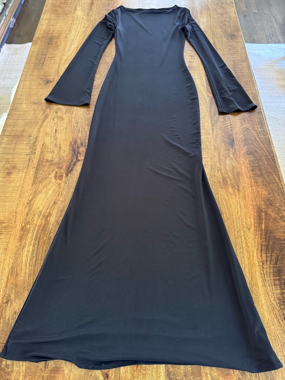 Meshki Tarna Slinky Fishtail Maxi Dress - Black S
